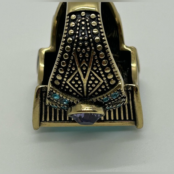 Vintage Heidi Daus Conscious Coupling Aqua Ring - Picture 7 of 9